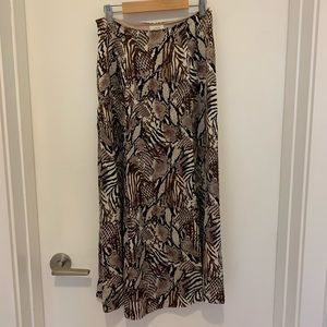 Wilfred animal print maxi skirt